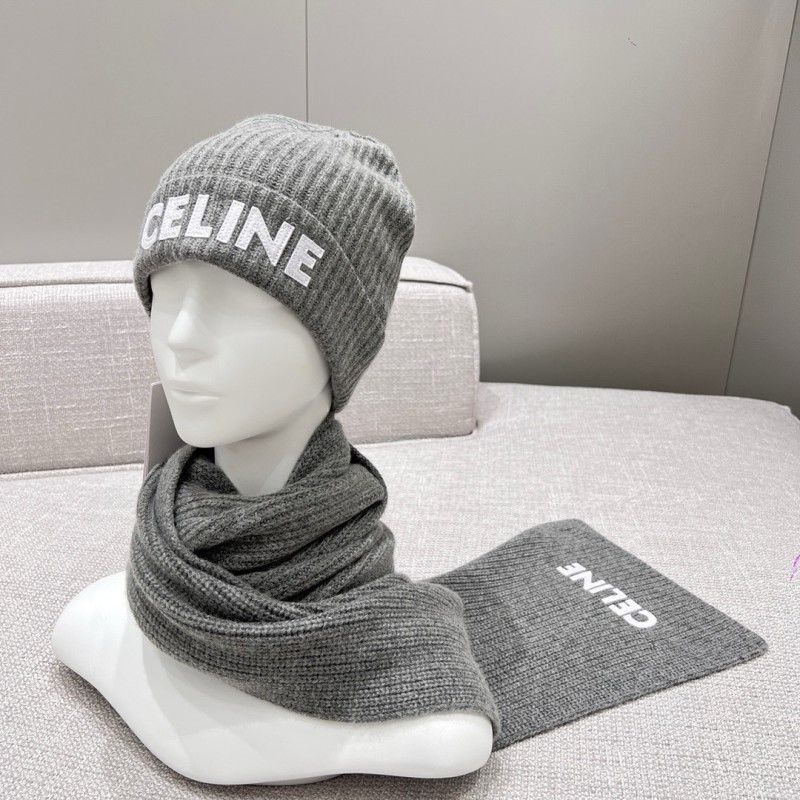 Celine Long Scarf & Bennie Hat