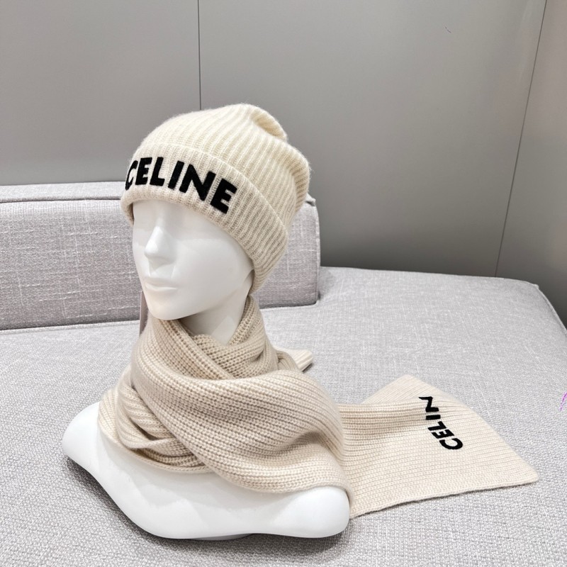 Celine Long Scarf & Bennie Hat