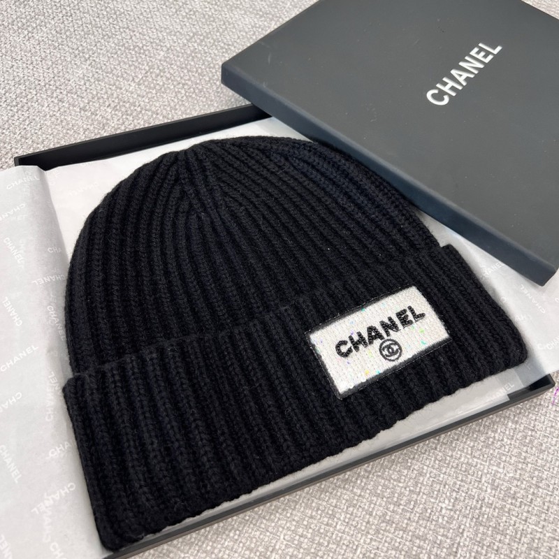 Chanel Long Scarf & Bennie Hat