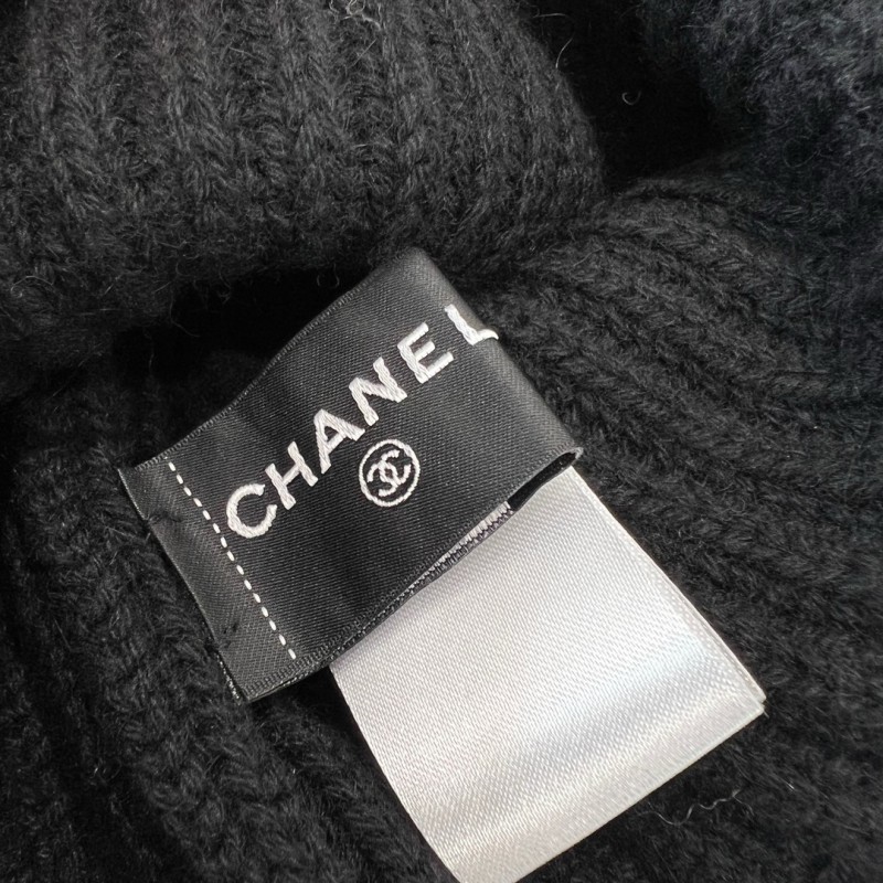 Chanel Long Scarf & Bennie Hat