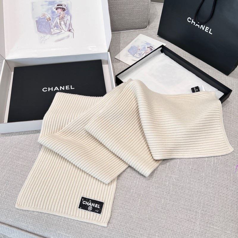 Chanel Long Scarf & Bennie Hat