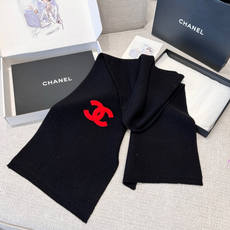 Chanel Long Scarf & Bennie Hat