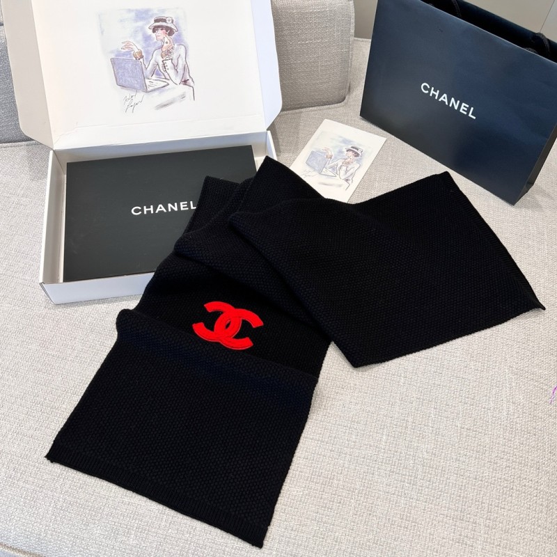 Chanel Long Scarf & Bennie Hat