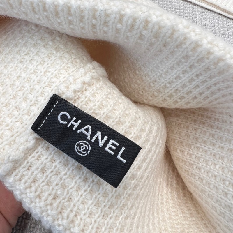 Chanel Long Scarf & Bennie Hat