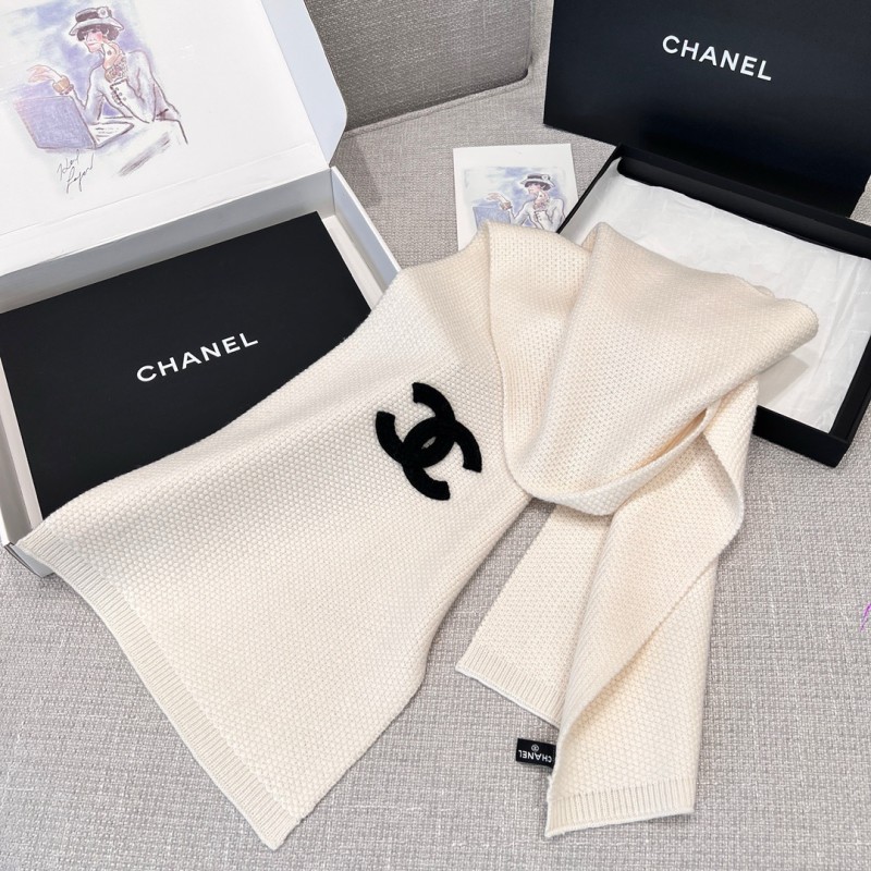 Chanel Long Scarf & Bennie Hat