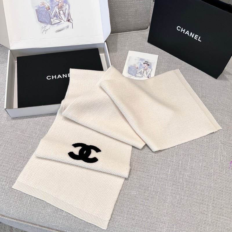 Chanel Long Scarf & Bennie Hat