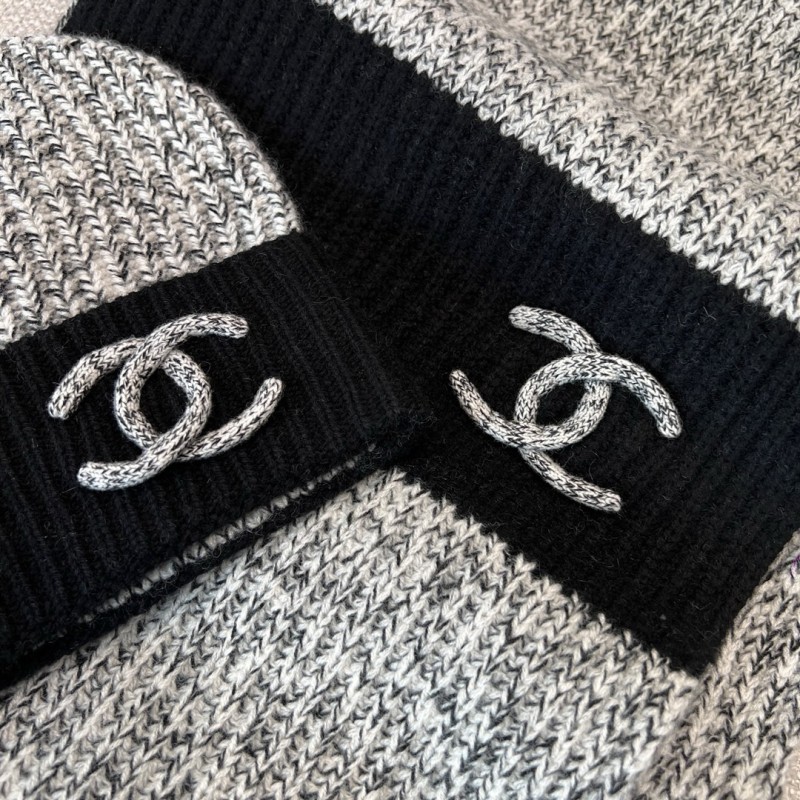 Chanel Scarf & Bennie Hat