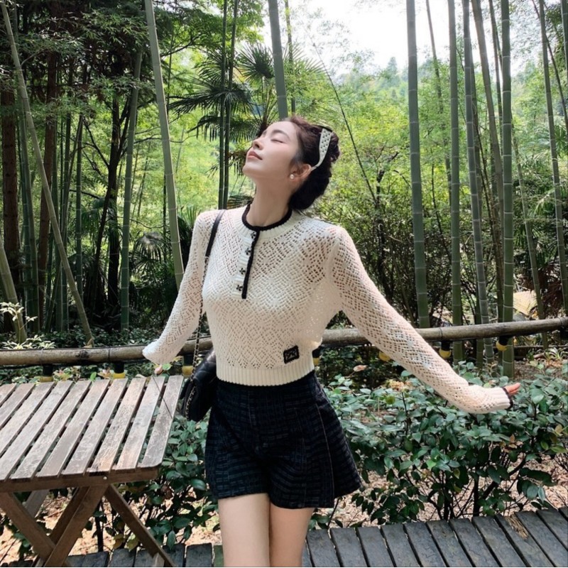 Chanel Knit Long Sleeves Shirt