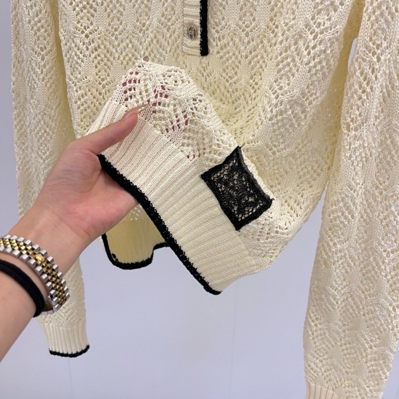 Chanel Knit Long Sleeves Shirt