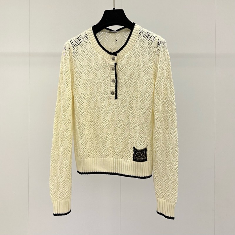 Chanel Knit Long Sleeves Shirt