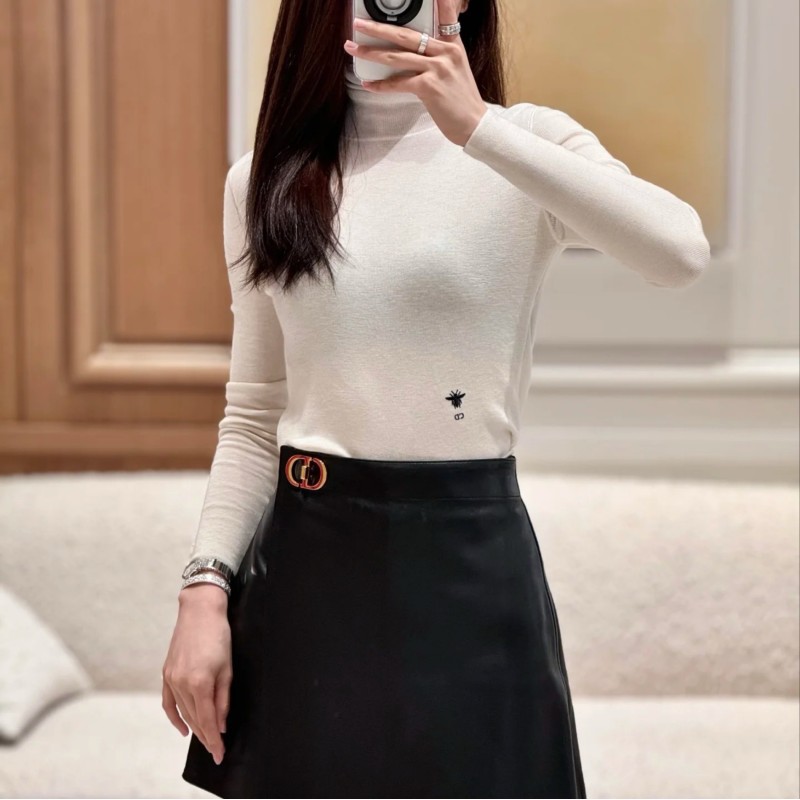 Dior Wool Turtleneck Long Sleeves Shirt