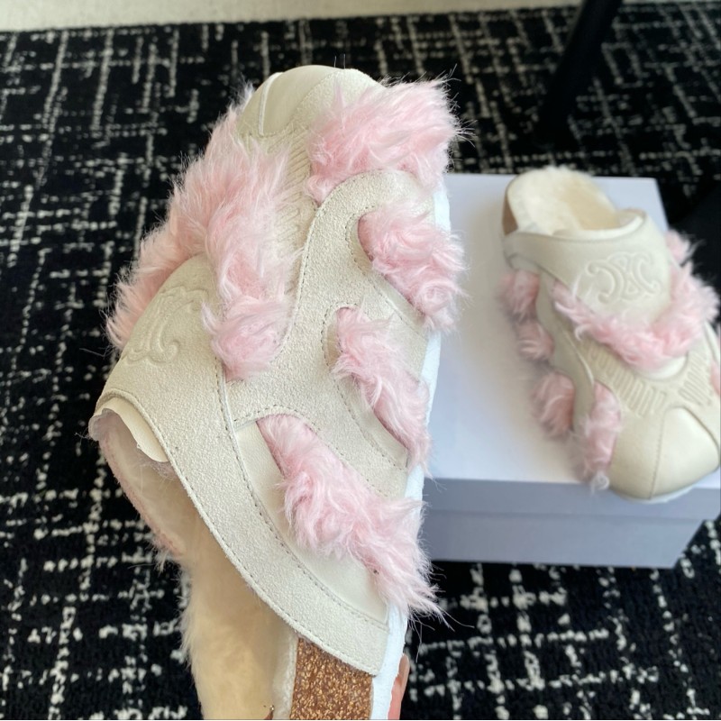 Celine Fur Sandals