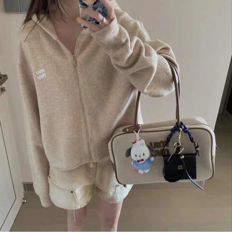 MiuMiu Cashmere Zipper Hoodie