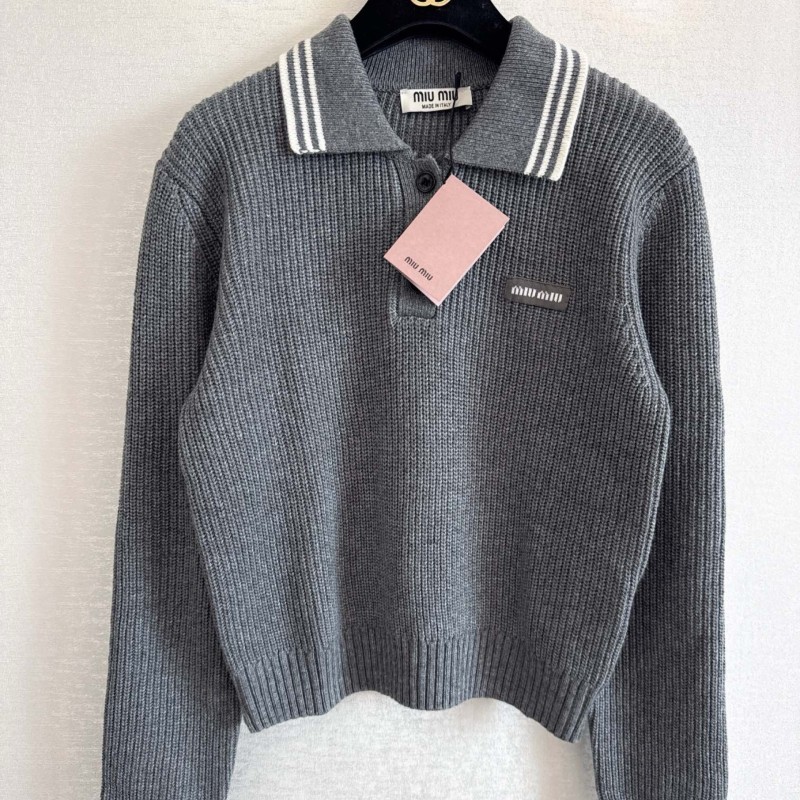 MiuMiu Long Sleeves Polo Tee