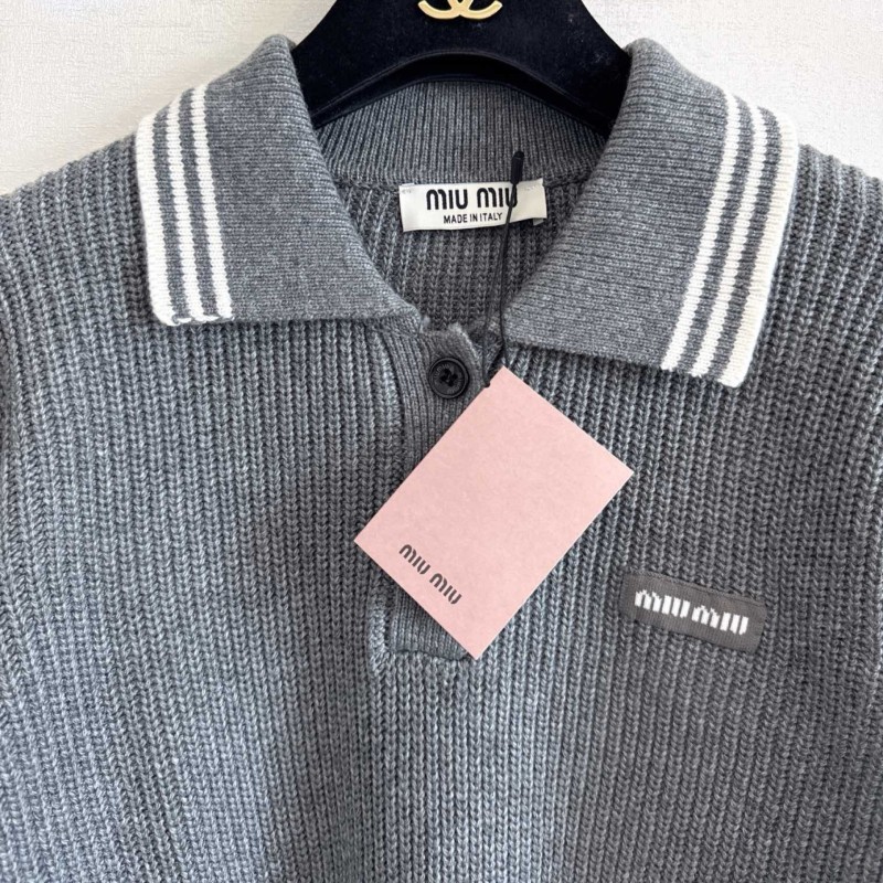 MiuMiu Long Sleeves Polo Tee