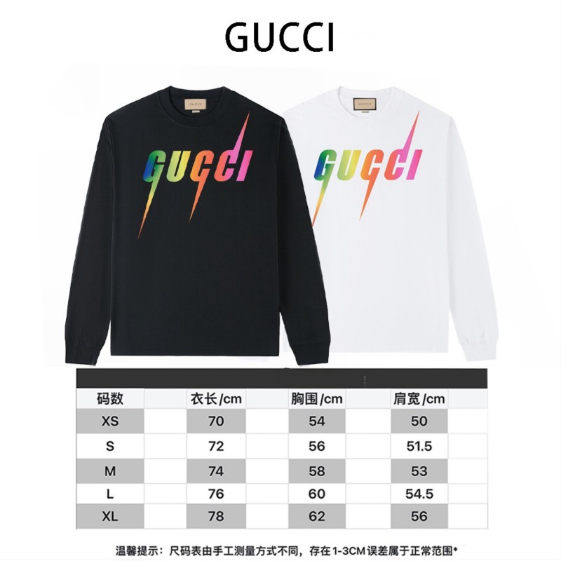 Gucci Unisex Long Sleeves Tee