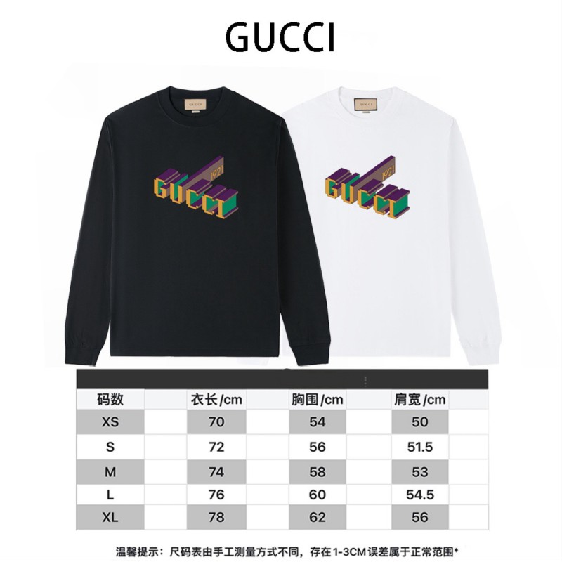 Gucci Unisex Long Sleeves Tee