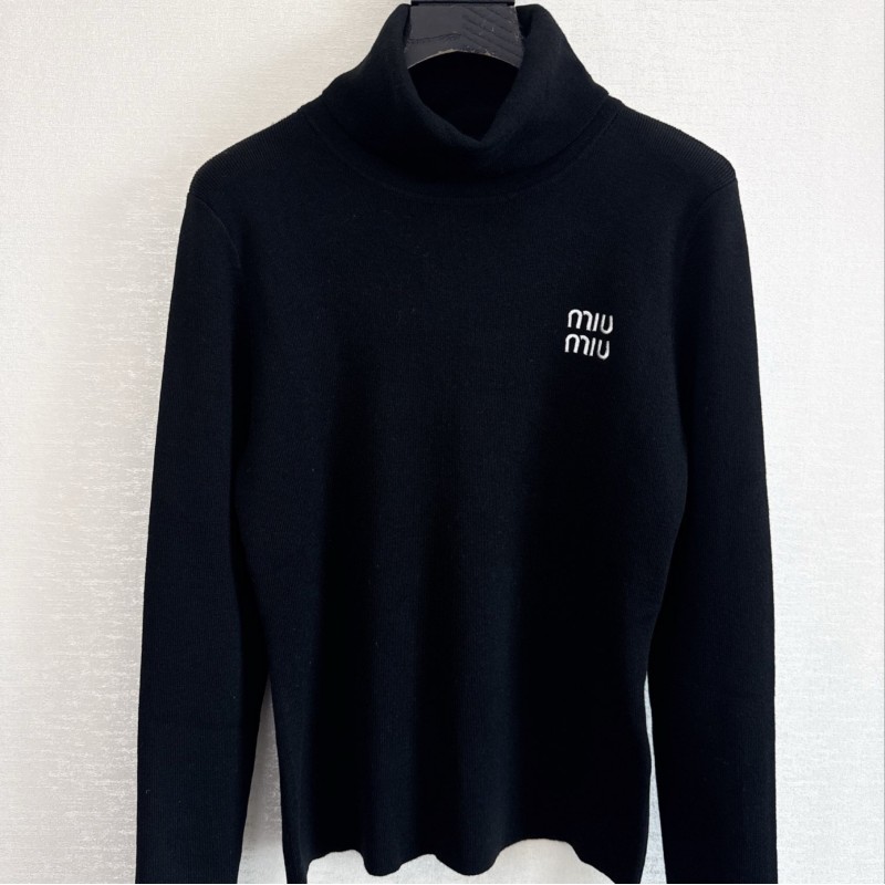 MiuMiu Turtleneck Long Sleeves Shirt