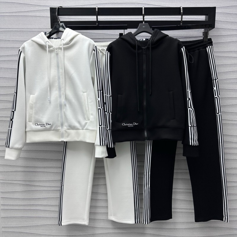 Dior Zipper Hoodie & Sweatpants 