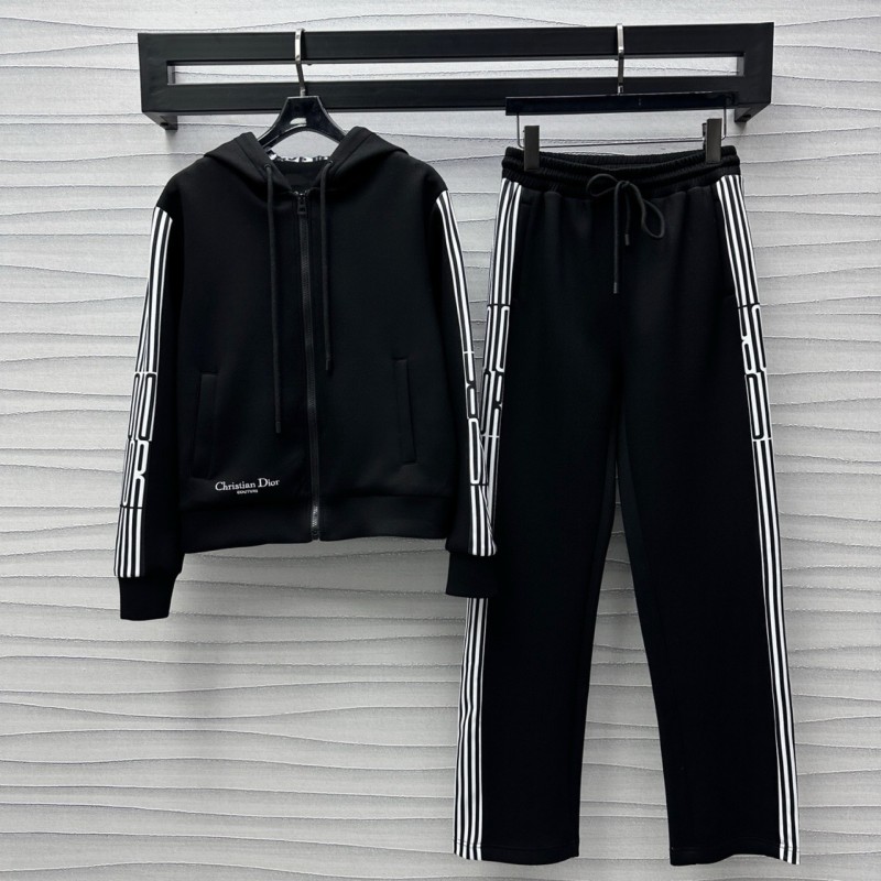 Dior Zipper Hoodie & Sweatpants 