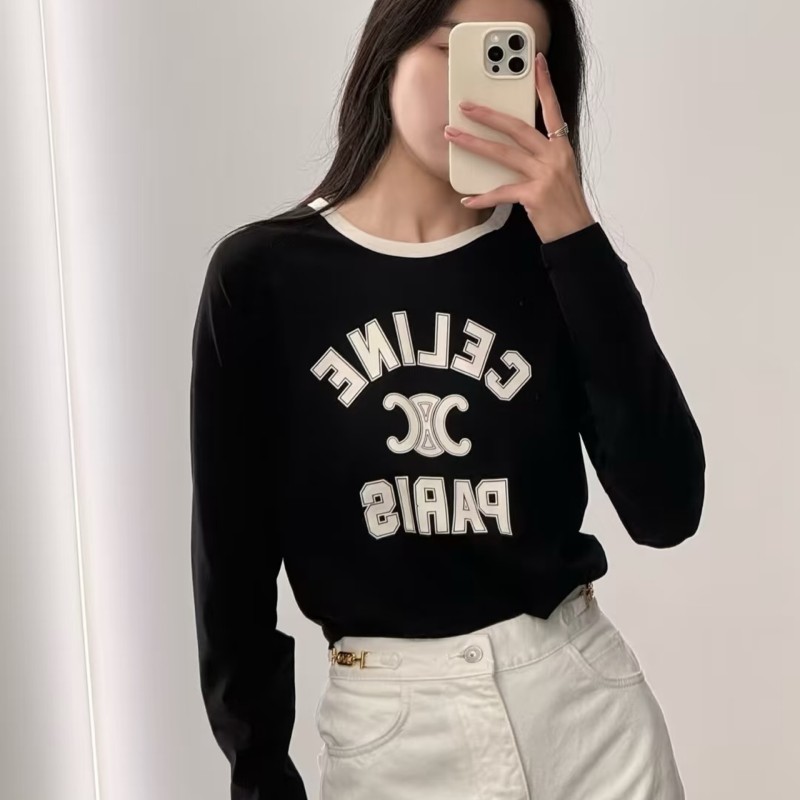 Celine Long Sleeves Tee