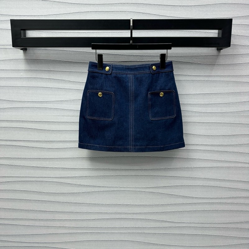 Celine Denim Jacket & Skirts