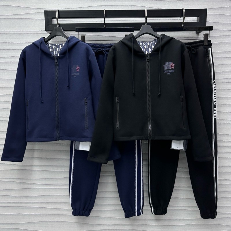 Dior Reversible Zipper Sweater & Sweatpants