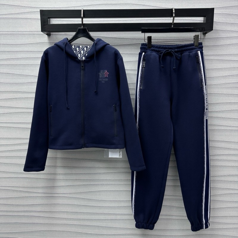 Dior Reversible Zipper Sweater & Sweatpants