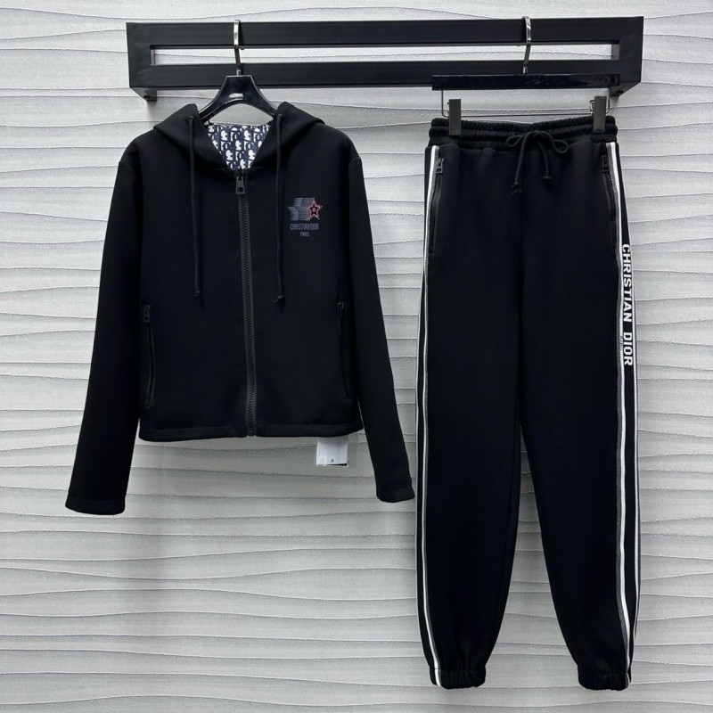 Dior Reversible Zipper Sweater & Sweatpants