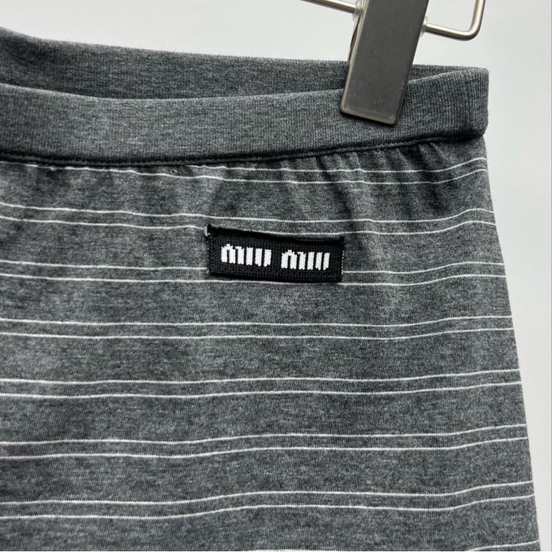 MiuMiu Long Sleeves Polo Tee & Shorts