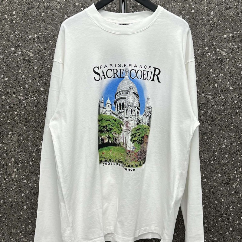 Balenciaga Unisex Long Sleeves Tee