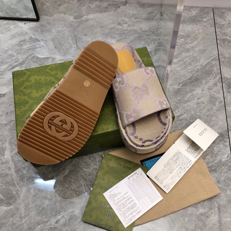 Gucci Shoes厚底拖鞋