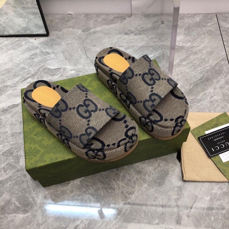 Gucci Shoes厚底拖鞋