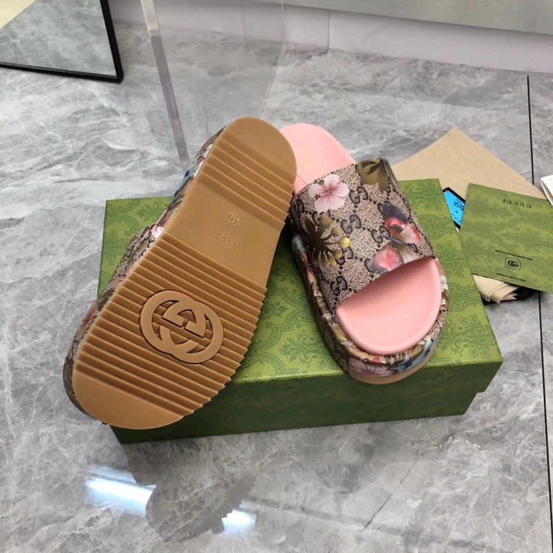 Gucci shoes厚底拖鞋