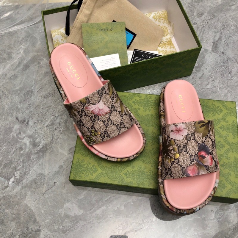 Gucci shoes厚底拖鞋