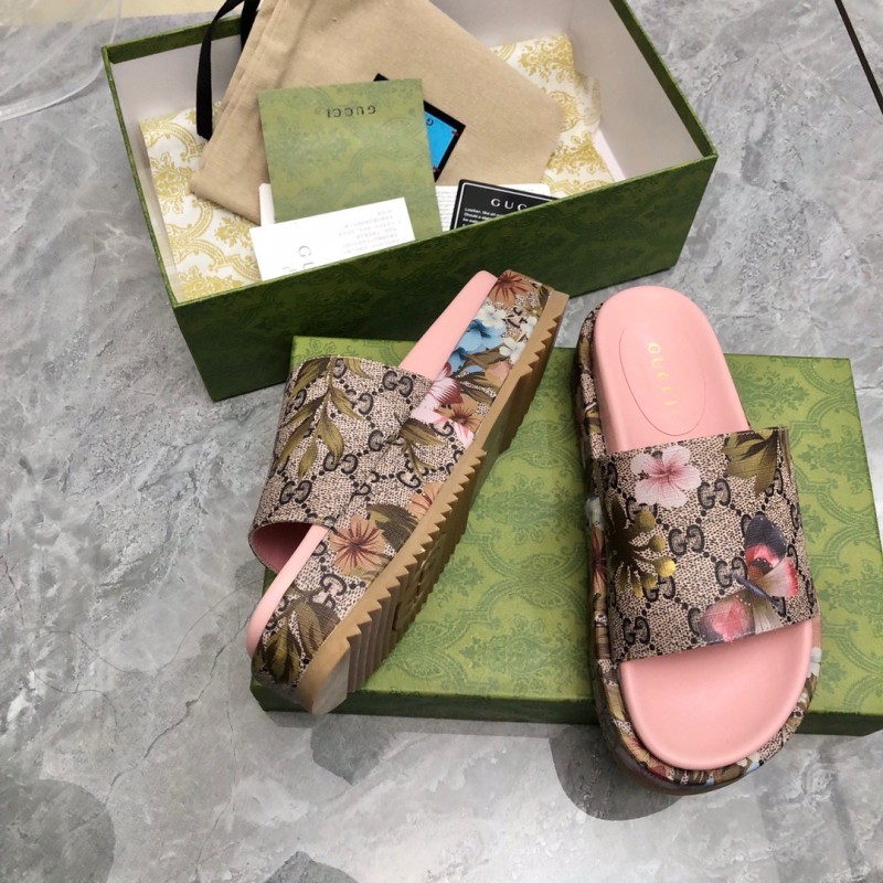 Gucci shoes厚底拖鞋