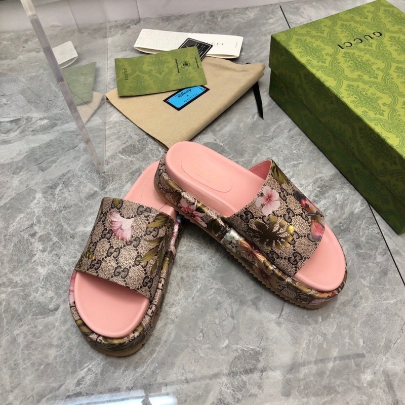 Gucci shoes厚底拖鞋