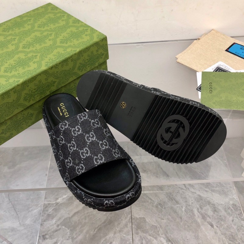 Gucci Shoes厚底拖鞋