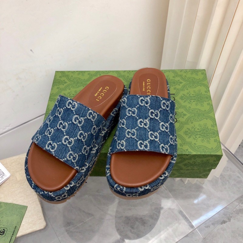 Gucci Shoes厚底拖鞋