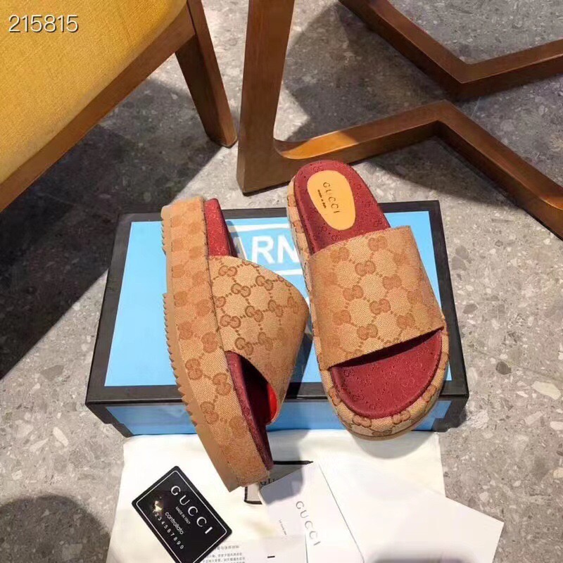 Gucci Shoes厚底拖鞋