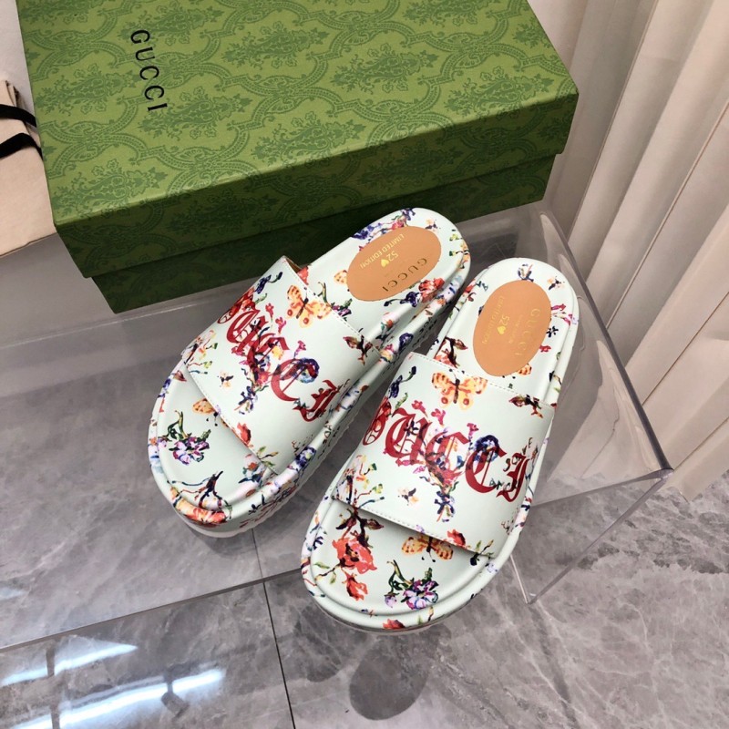 Gucci Shoes厚底拖鞋