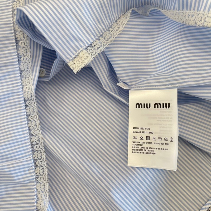 MiuMiu Skirt/Short Pants + Long Sleeves Shirt Set