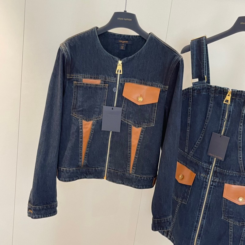 LV Denim Jacket / Denim Dress Set