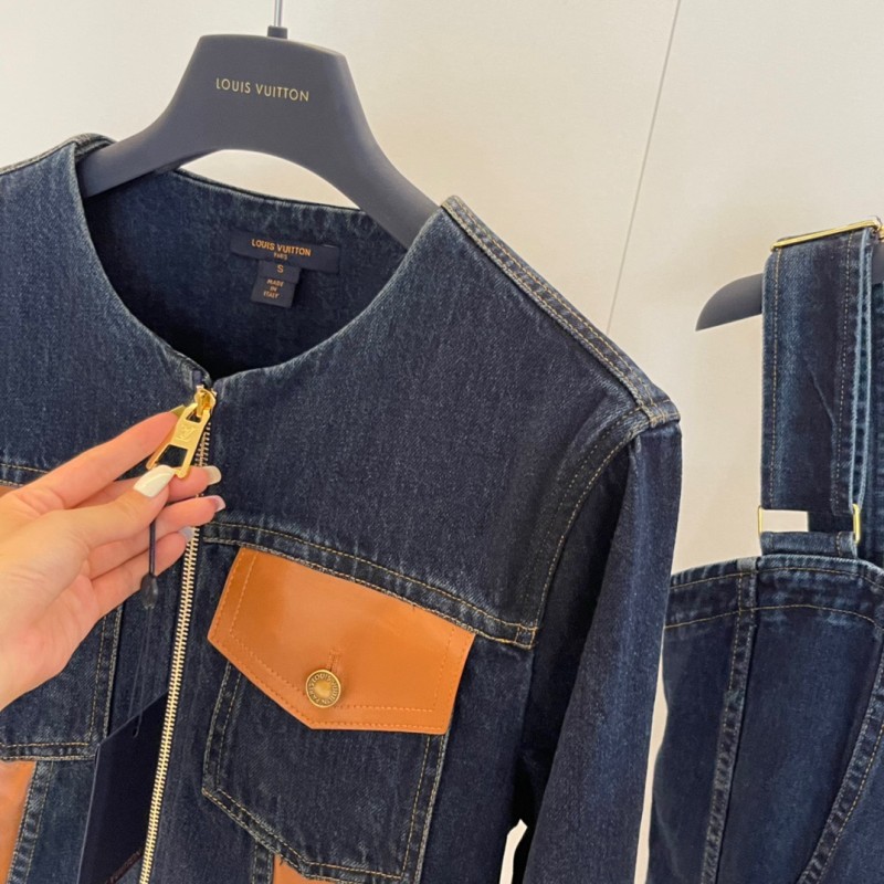 LV Denim Jacket / Denim Dress Set