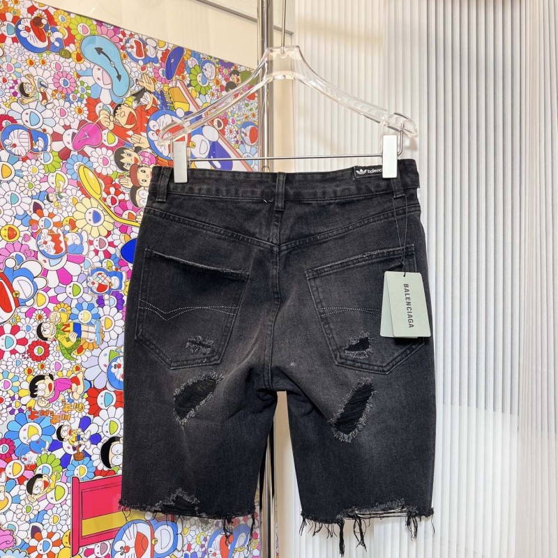 Balenciaga x Adidas Jeans Short Pants