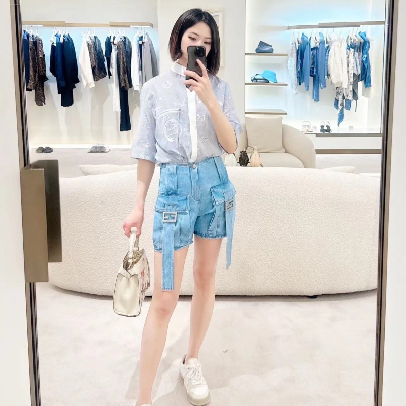 Fendi Denim Shorts