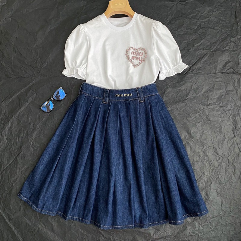 MiuMiu Denim Skirt