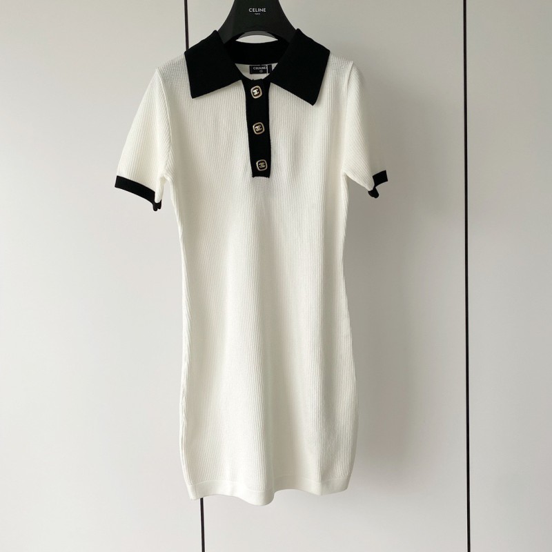 Chanel Knit Shirt Dress